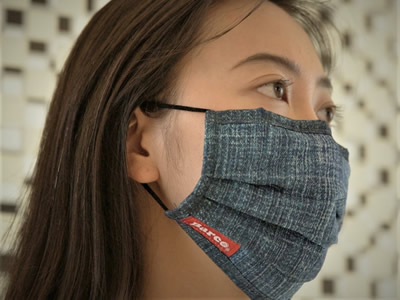 KEAN012 #202 STONE WASH JEAN multi-purposes cloth mask foundry Taiwan